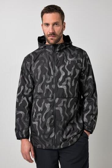 Hommes Veste ultra-légère capuche et imprimé réfléchissant