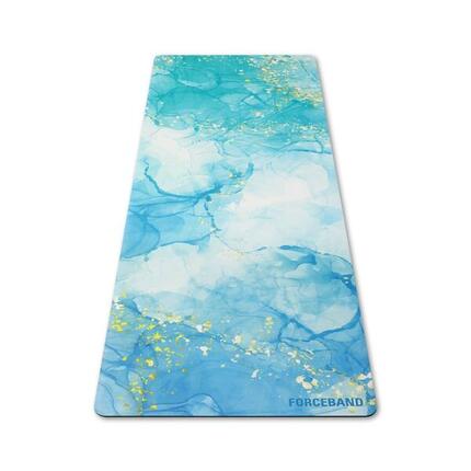 Mata do ćwiczeń, jogi, pilatesu mikrofibra eco kauczuk FORCEBAND 4mm