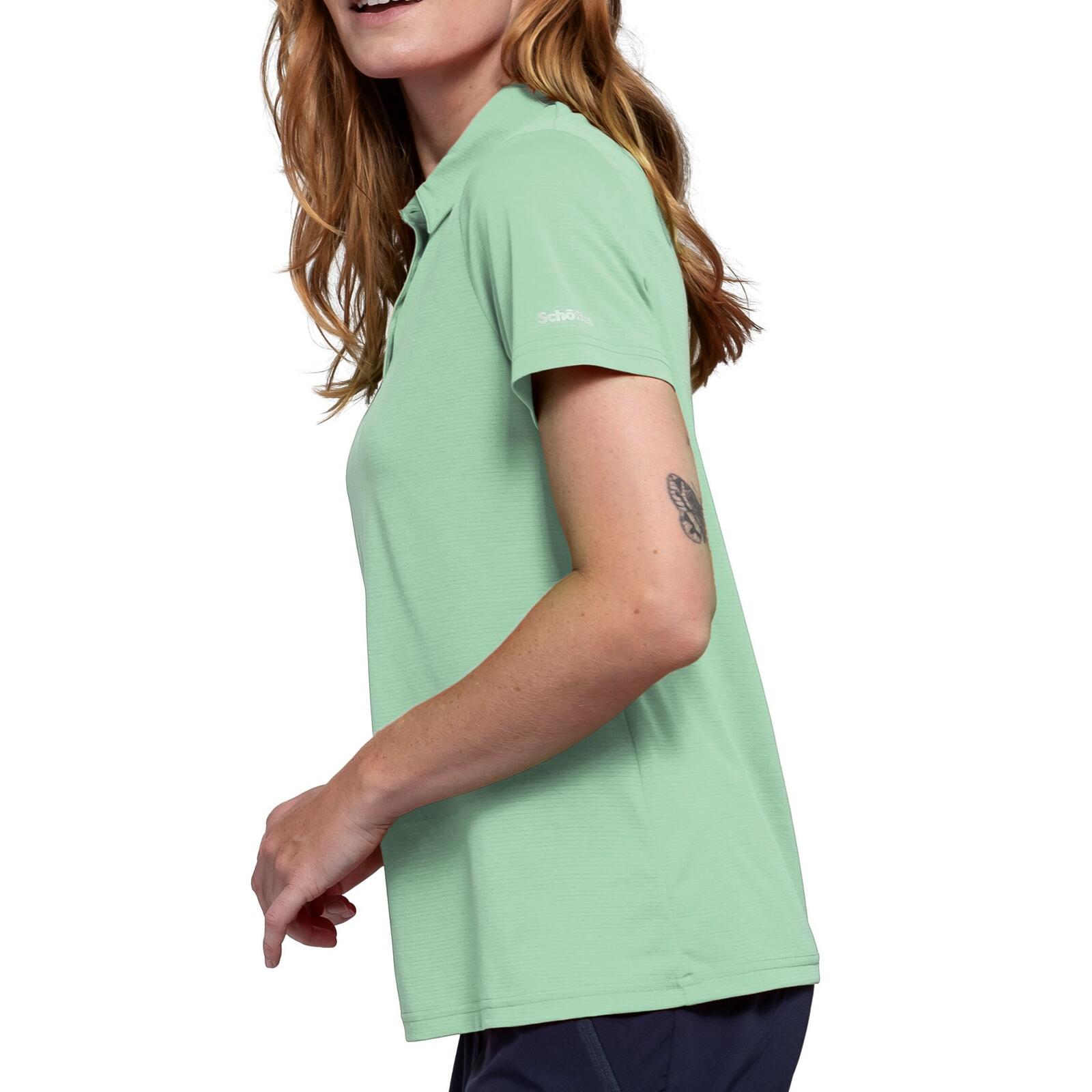 T-Shirt schnelltrocknend feuchtigkeitsregulierend Damen - CIRC Polo Shirt Tauron 3/4