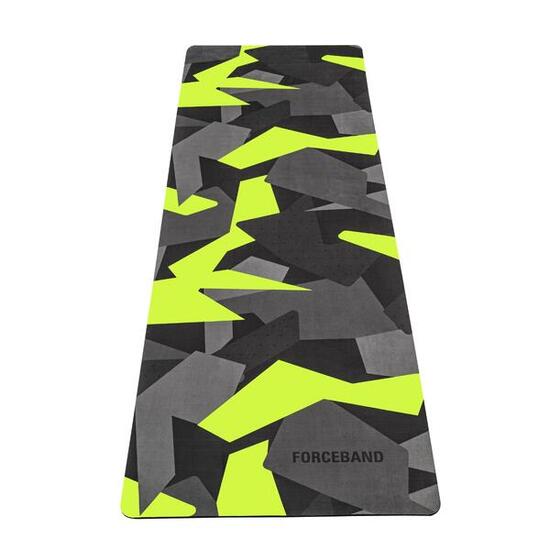 Mata do ćwiczeń, jogi, pilatesu mikrofibra eco kauczuk FORCEBAND 4mm