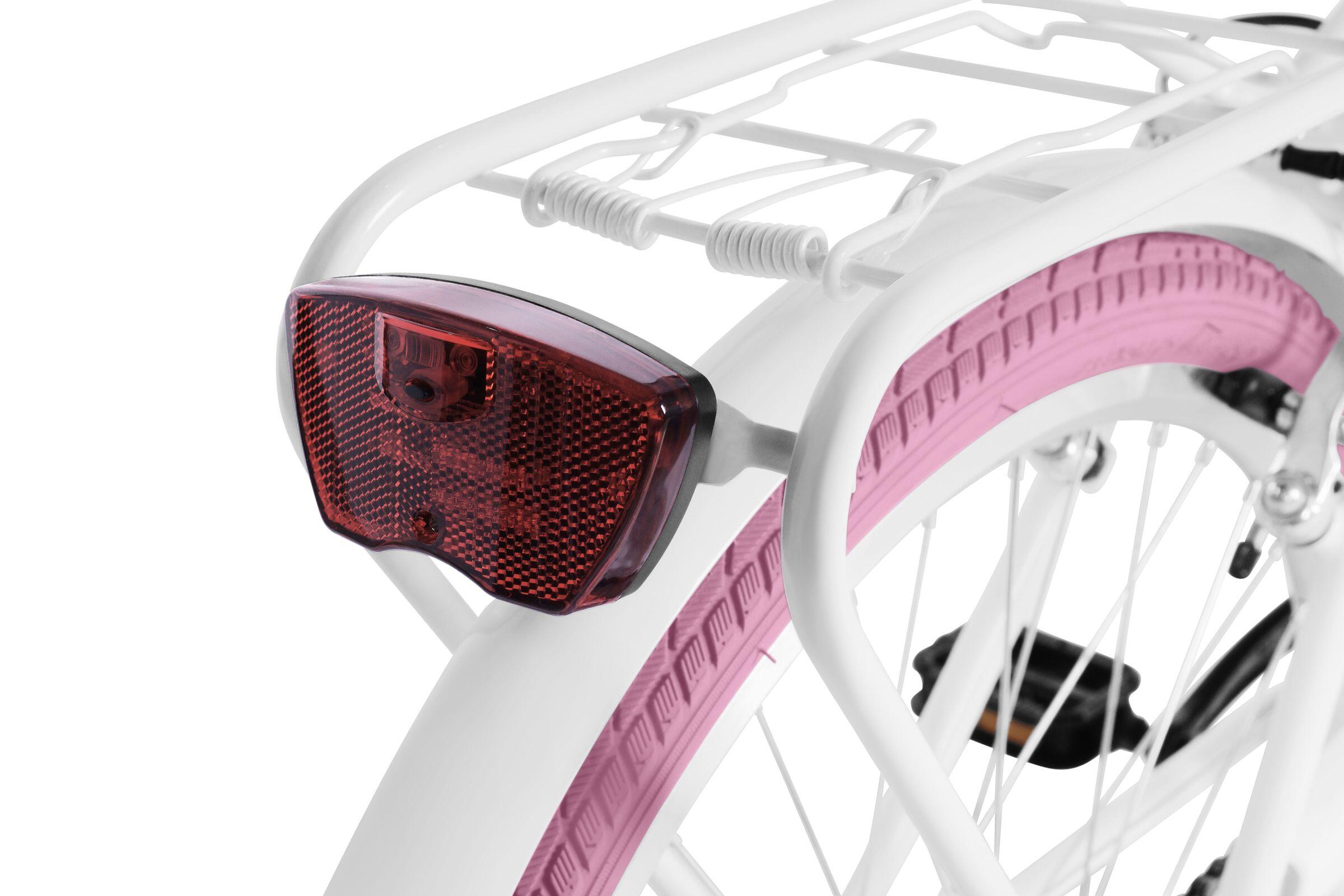 Vélo femme Cruiser Davi Bianca, Aluminium, 7 vitesses, 28″, 160-185 cm, Rose 6/7