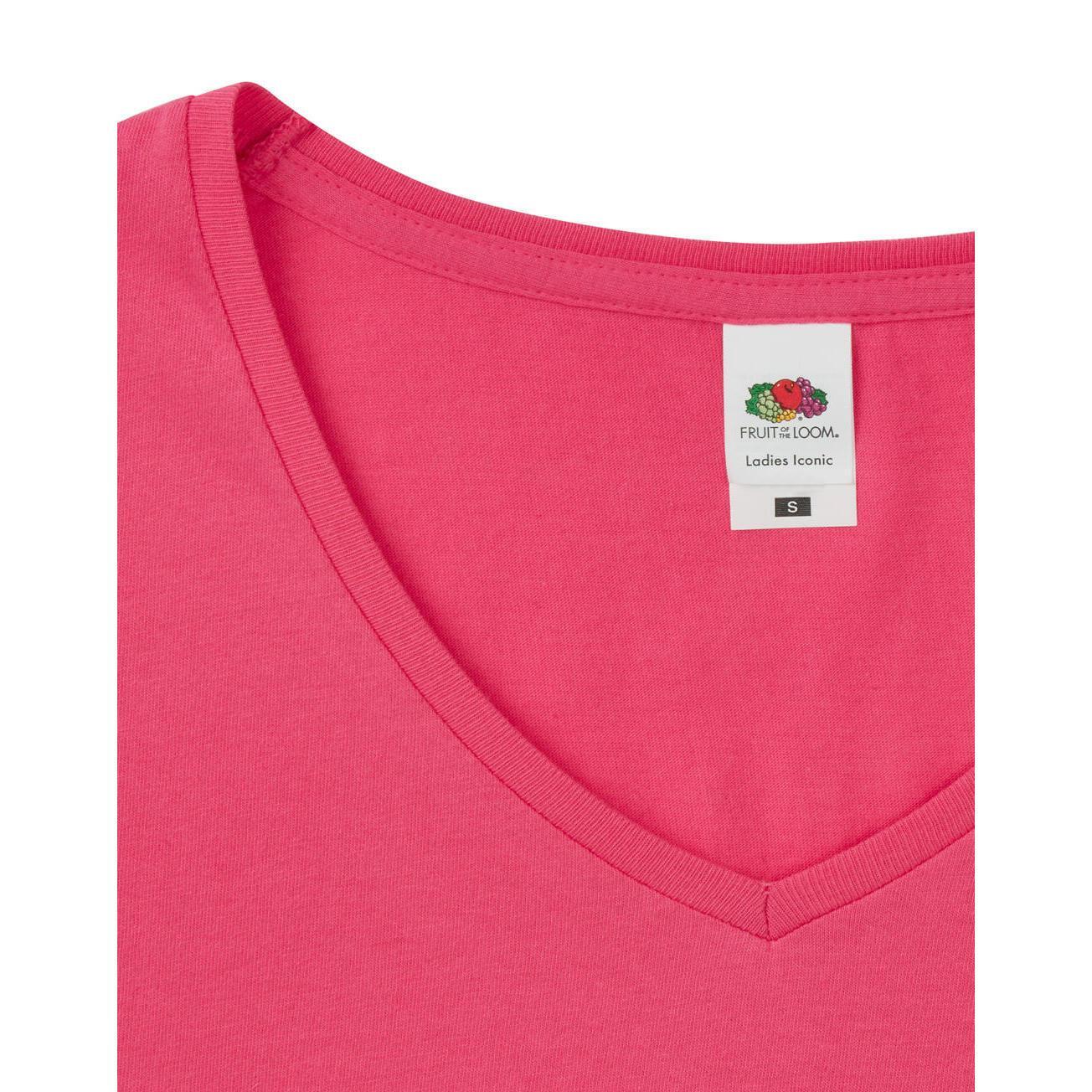 V-neck T-shirt Fruit of the Loom Iconic 150 2/2