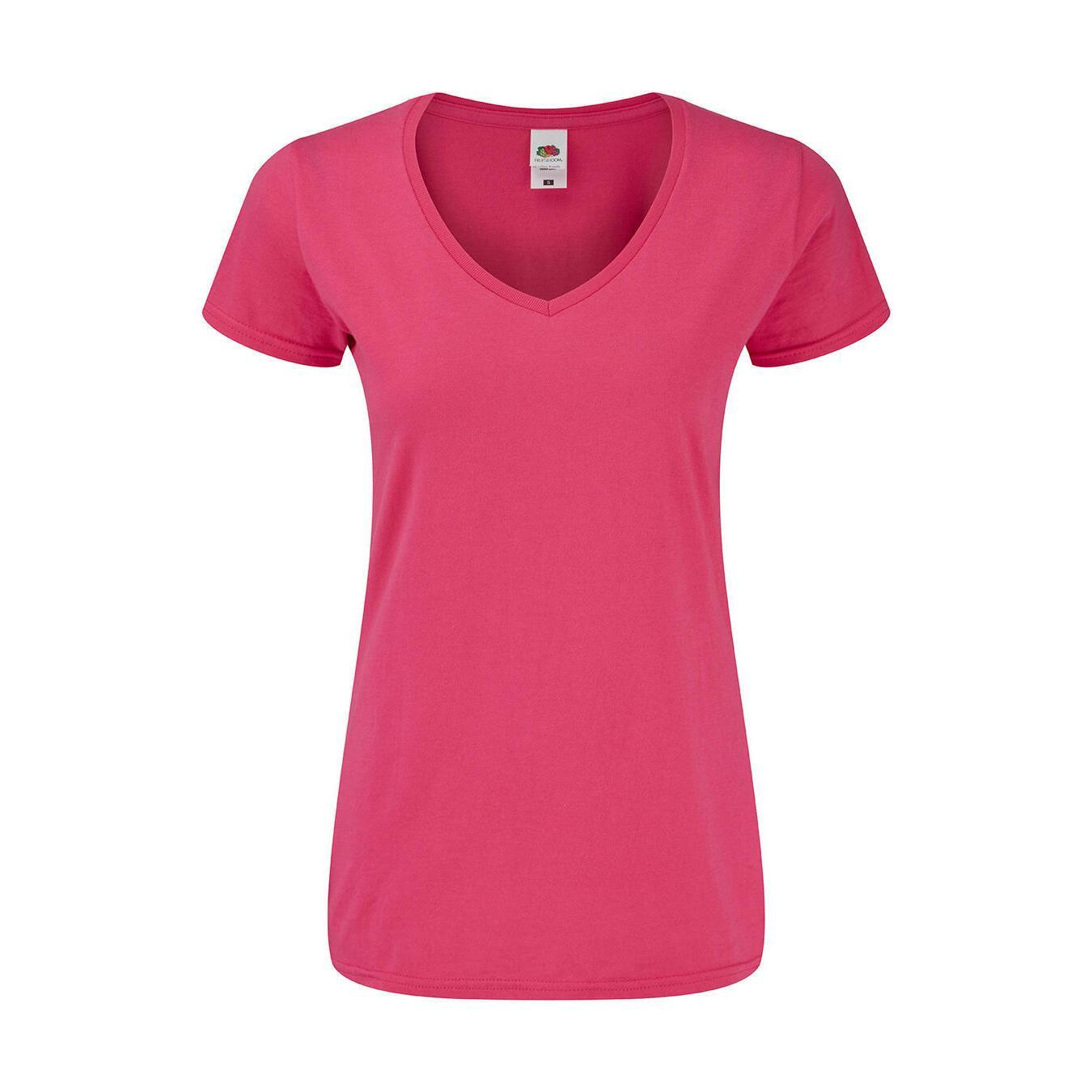 V-neck T-shirt Fruit of the Loom Iconic 150 1/2