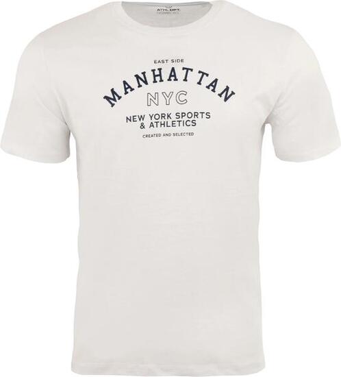 T-shirt homme Athl. dpt Aster 100% coton blanc