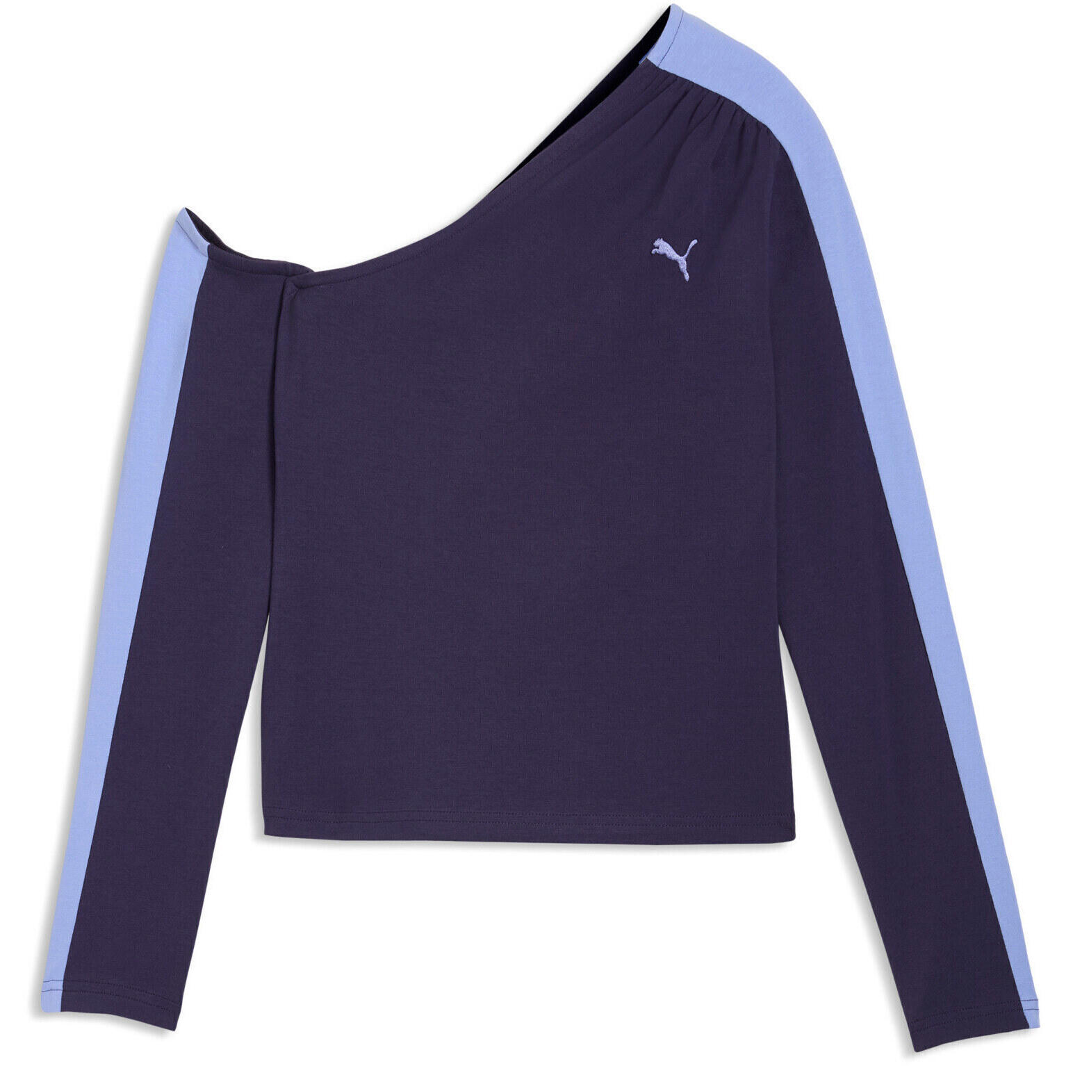 Blouse Puma T7 Asymmetric Longsleeve, Bleu, Femmes 5/5