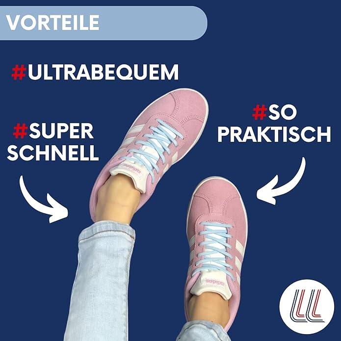 Elastische Schnürsenkel Flexibel Ohne Binden Schmal Silikon 3/6