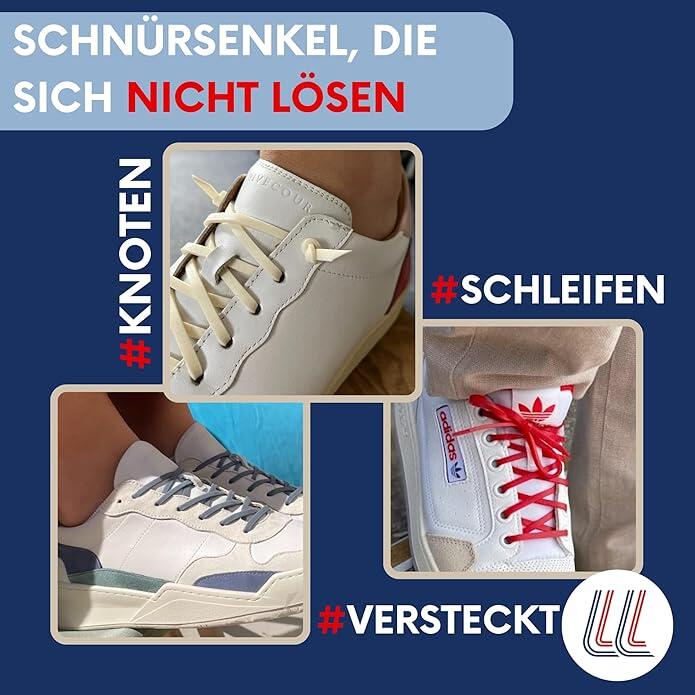 Elastische Schnürsenkel Flexibel Ohne Binden Schmal Silikon 4/6