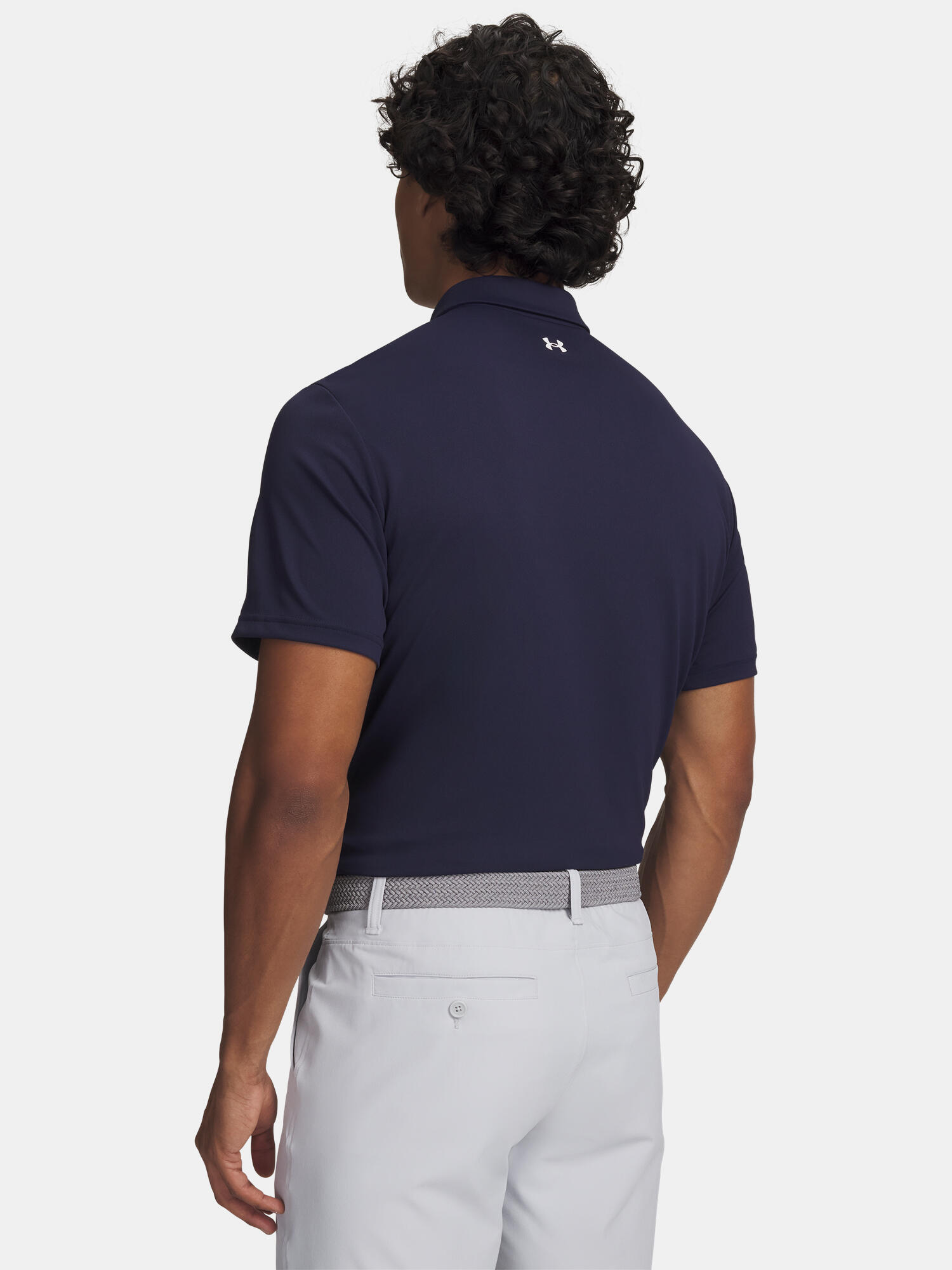 Polo da golf da uomo Under Armour T2G Pique, blu navy 2/3