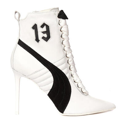 Puma hoge hak leer x fenty wit