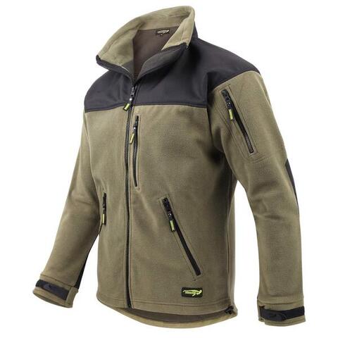 Legendfossil Kalmar kurtka fleece anti-pilling Olive Black L X2 | Decathlon