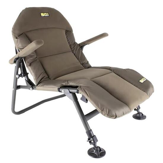 Lounge Chair S sedia carpa fleece braccioli regolabile 110kg