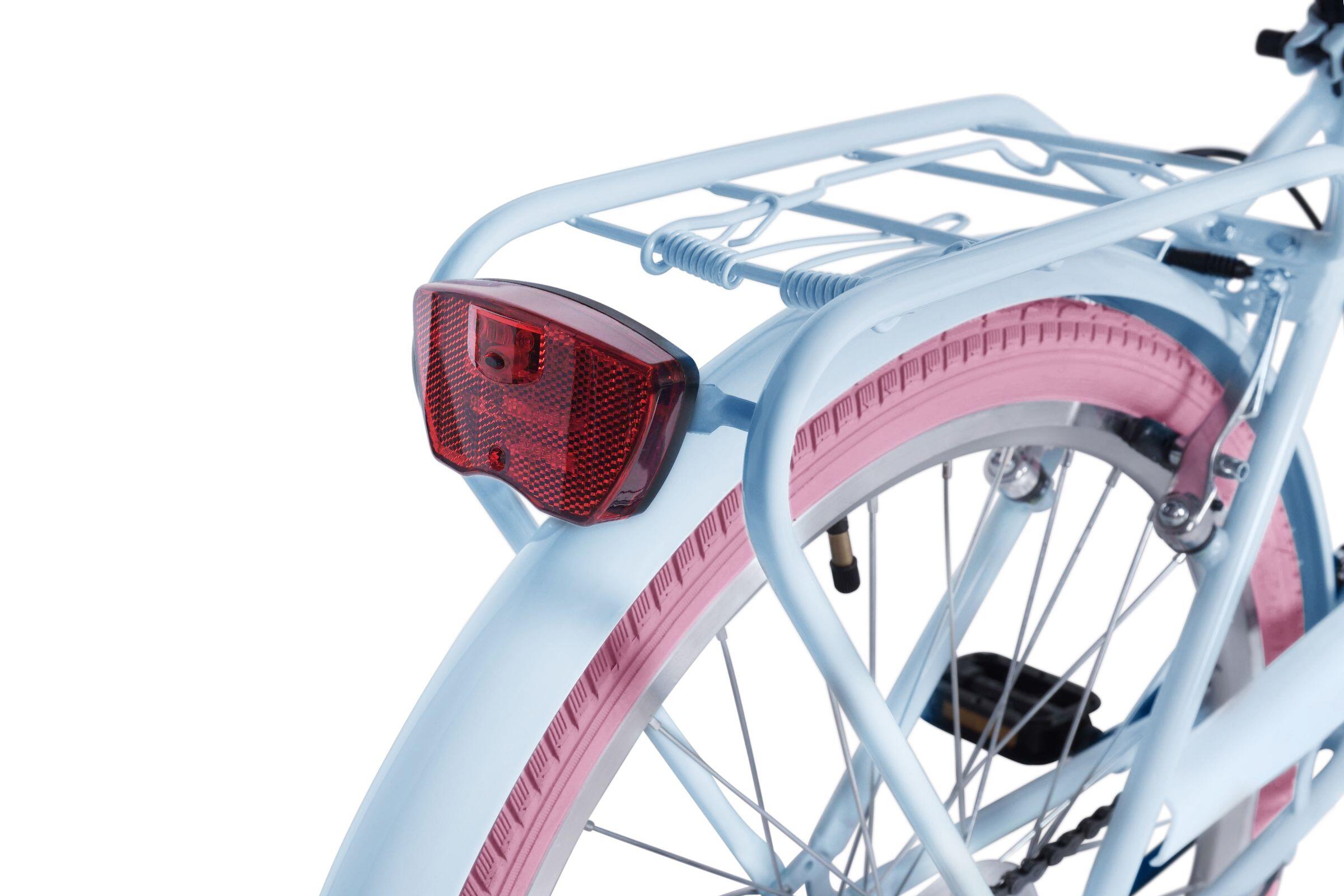 Kinderfiets Davi Aria 24″, 1 versnelling, 130–165 cm, blauw/roze 5/7
