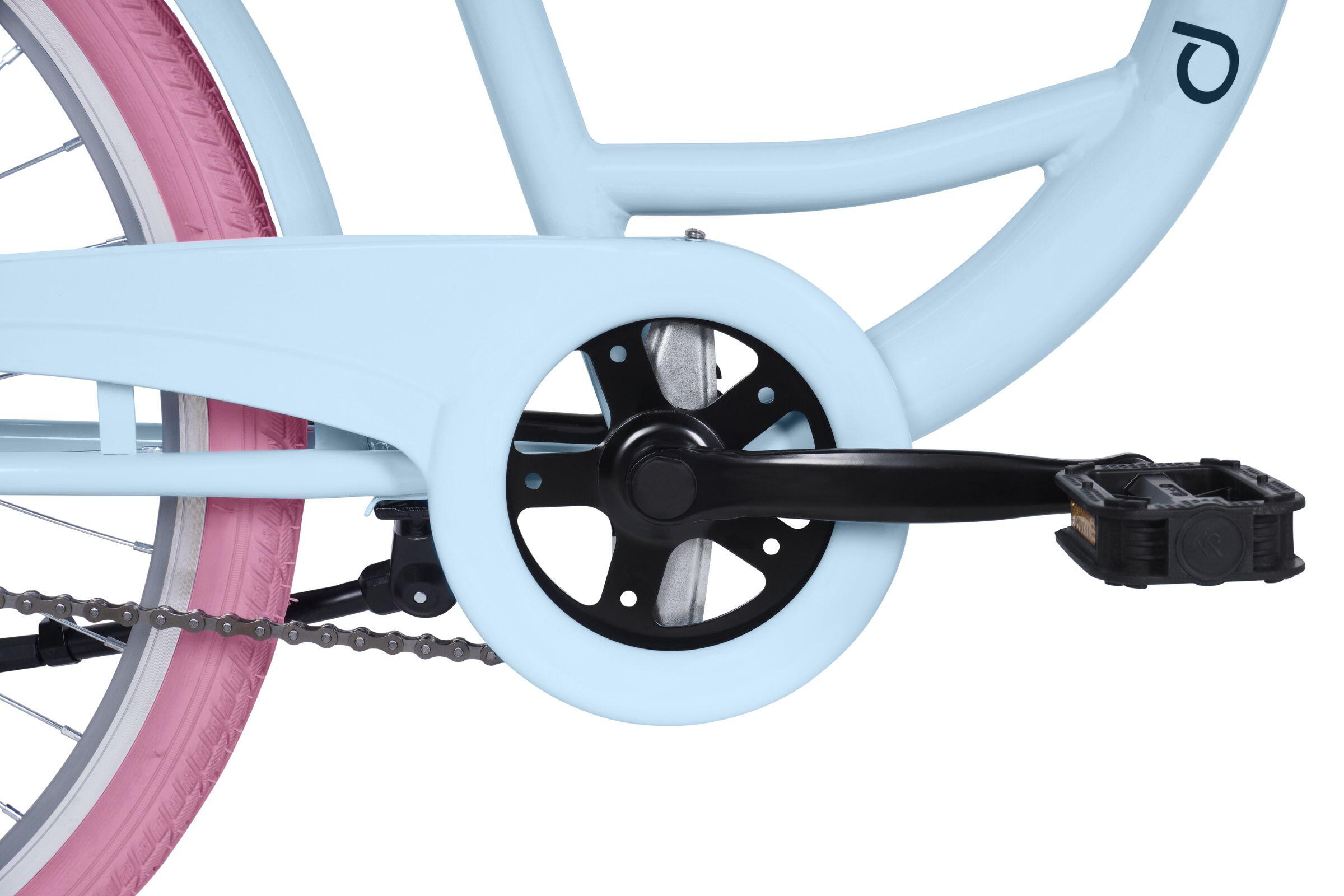 Kinderfiets Davi Aria 24″, 1 versnelling, 130–165 cm, blauw/roze 7/7