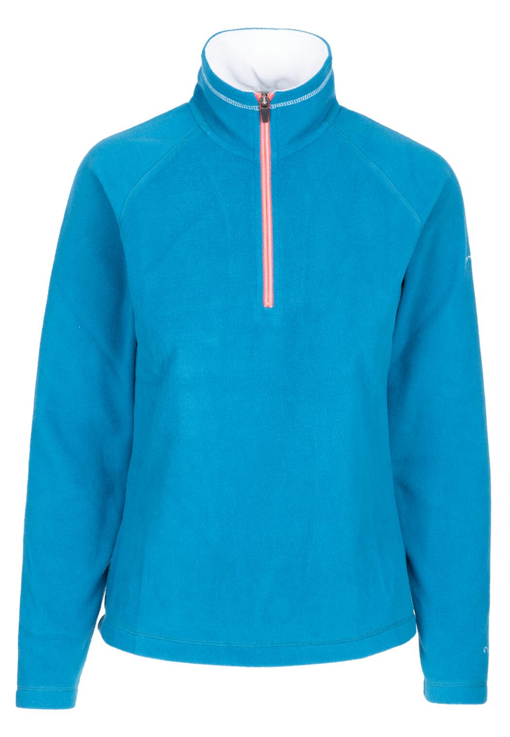 Microfleece femme 1/2 zip col contrastant 1/2