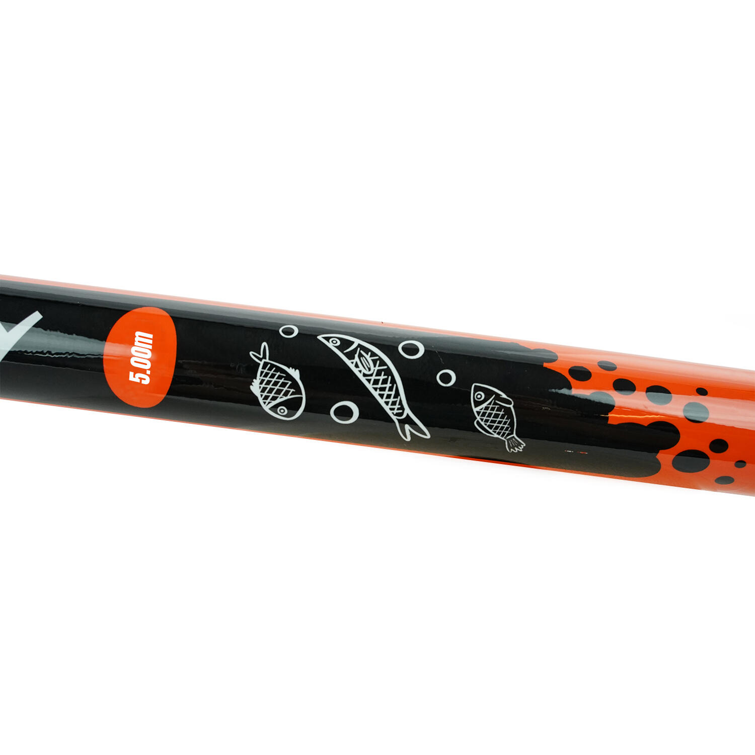 Canne télescopique Stippy 5.00m fixe orange 4/7