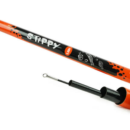 Canne télescopique Stippy 5.00m fixe orange