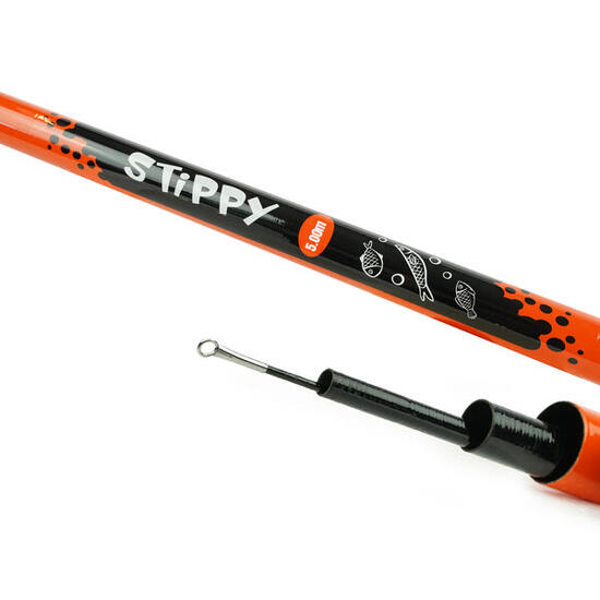 Canne télescopique Stippy 5.00m fixe orange