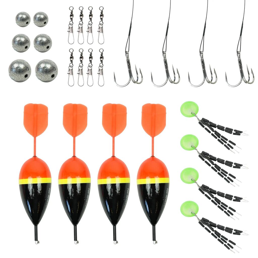 Deadbait Pike Fishing Kit - Floats, Steel Leaders and Swivels