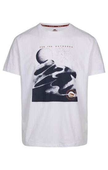 Trespass Sagnay T-shirt homme blanc manches courtes col rond