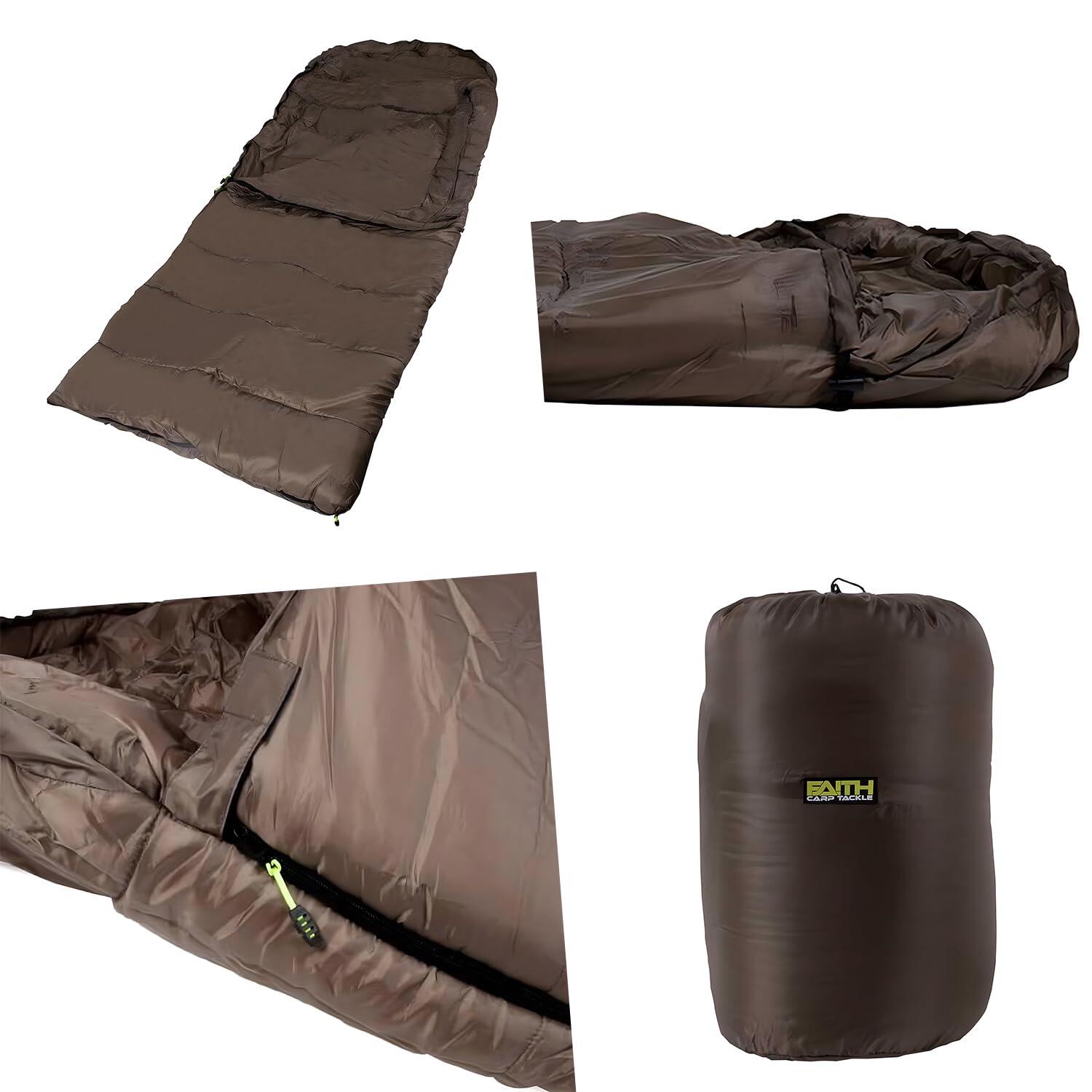 Sac de couchage XL 4 saisons épais avec sac compression bedchair 6/7