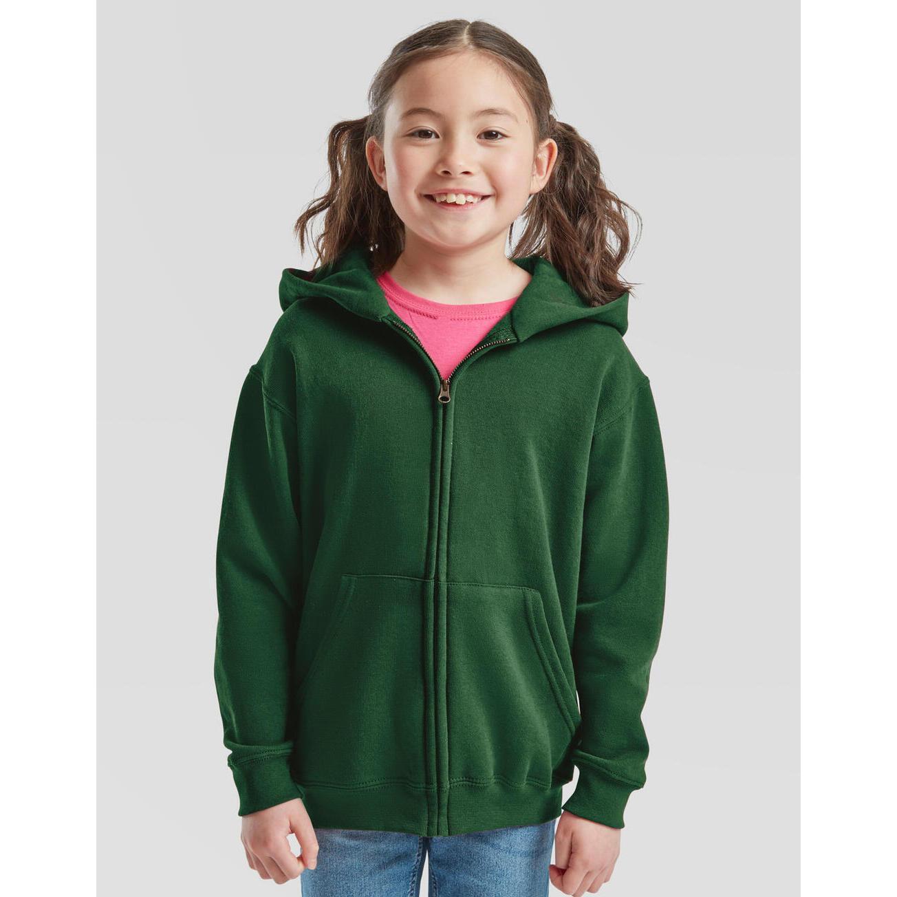 Sweatshirt à capuche full zip enfant Fruit of the Loom Classic 3/5