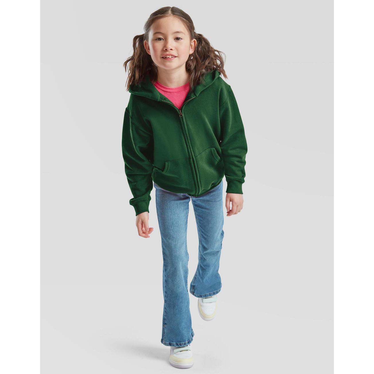 Sweatshirt à capuche full zip enfant Fruit of the Loom Classic 5/5