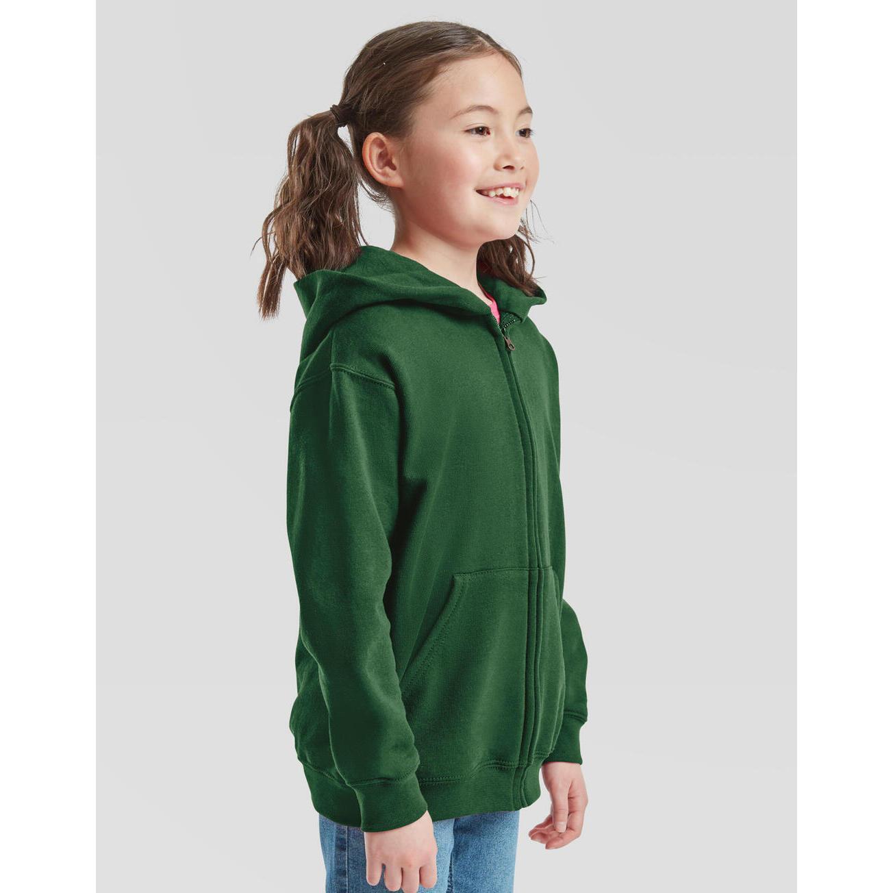 Sweatshirt à capuche full zip enfant Fruit of the Loom Classic 4/5