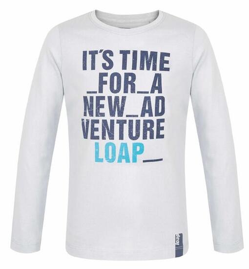 T-shirt maniche lunghe bambini Loap Binus grigia