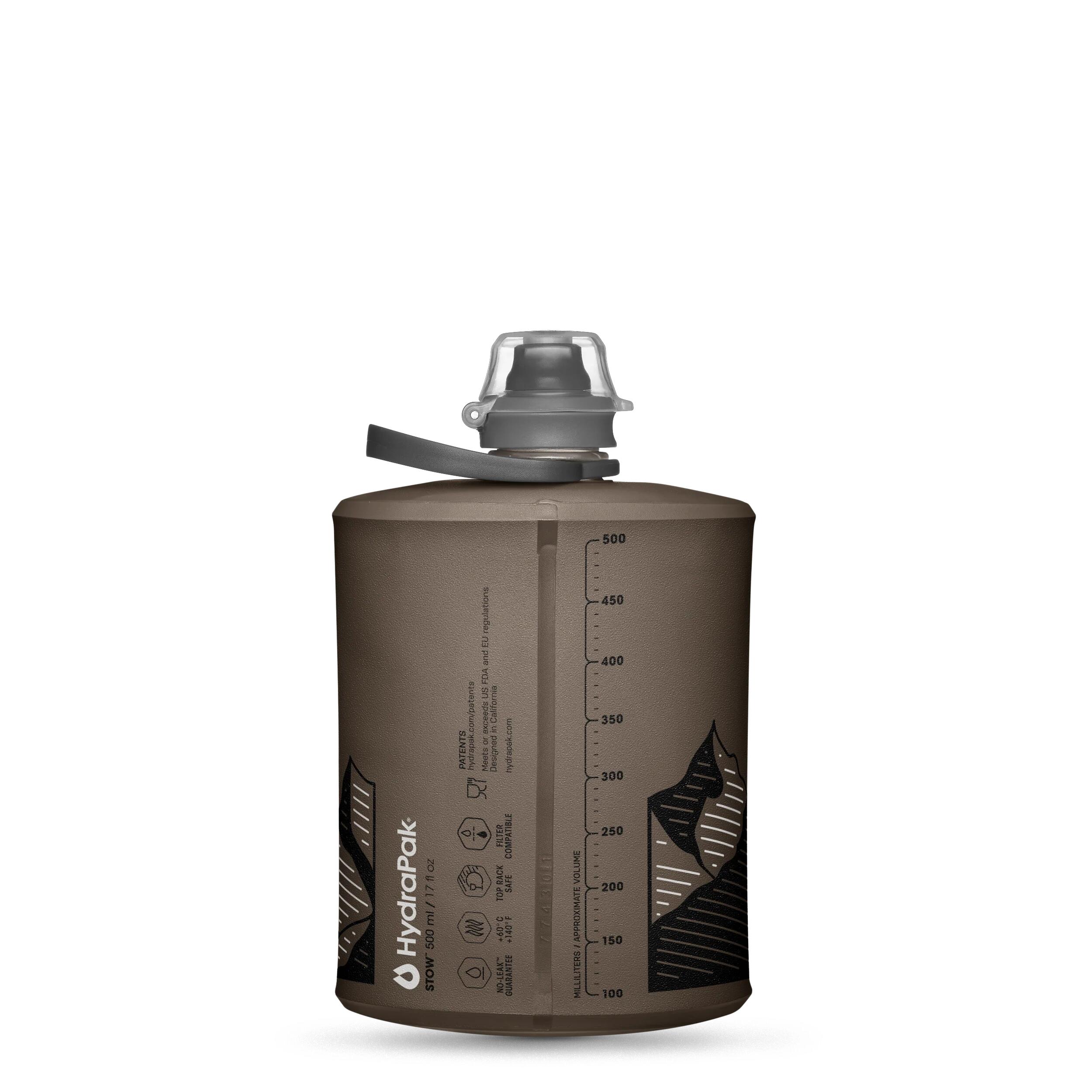 Hydrapak Stow 500ml Flexibele Drinkfles - Mammoth Grey 2/4