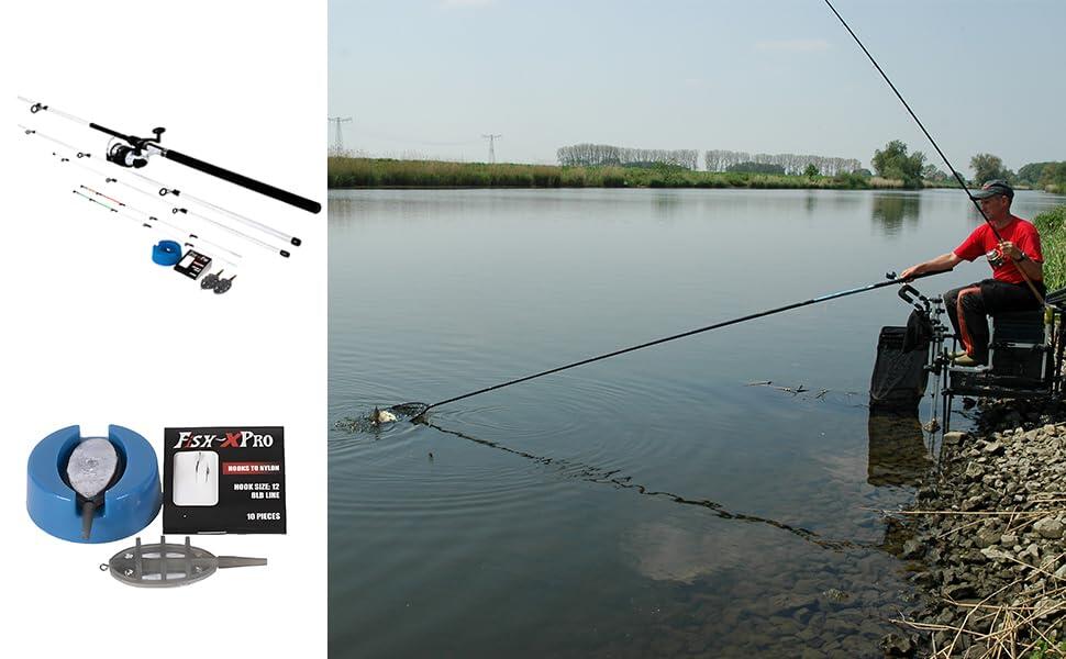 Set method feeder completo 3.30m con carrete 3000 7/7
