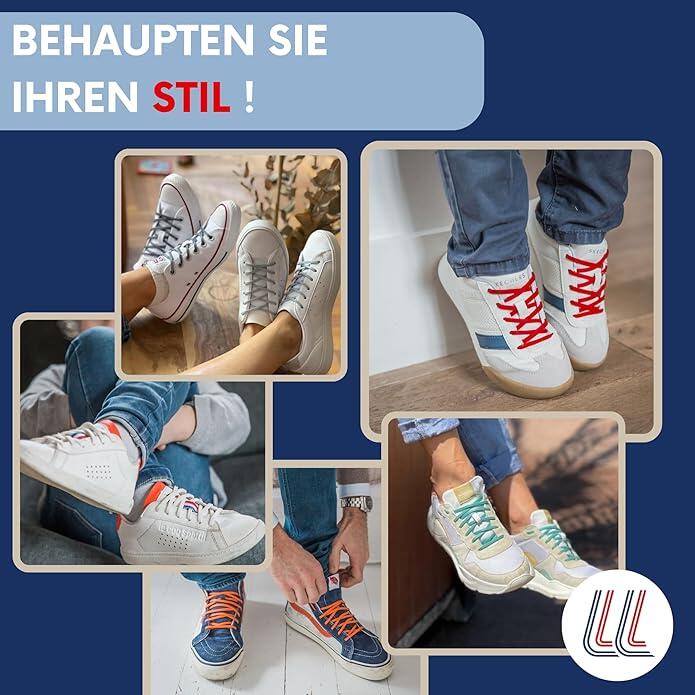 Elastische Schnürsenkel Flexibel Ohne Binden Schmal Silikon 5/6