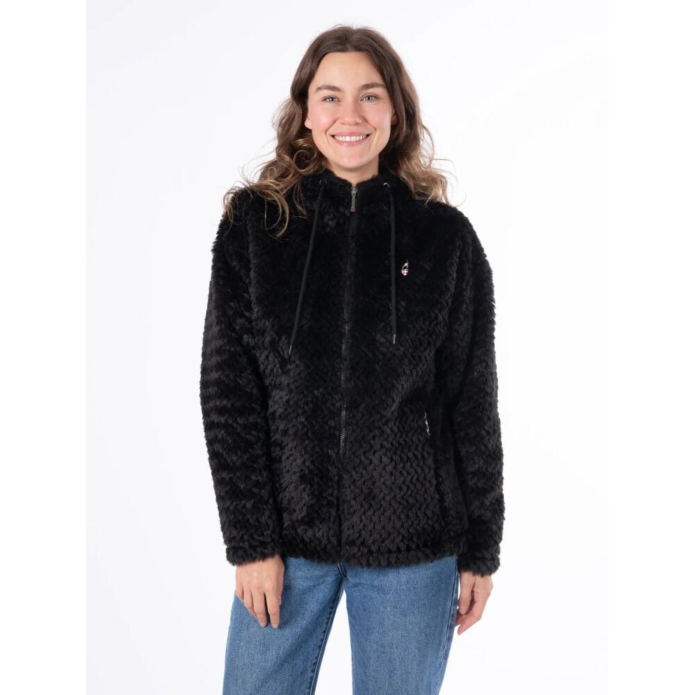 AULP Veste CORAH FAUSSE FOURRURE BLACK 1/4