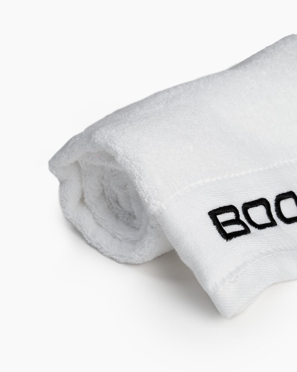 Asciugamano da palestra bianca piccolo - BOOMFIT 3/4