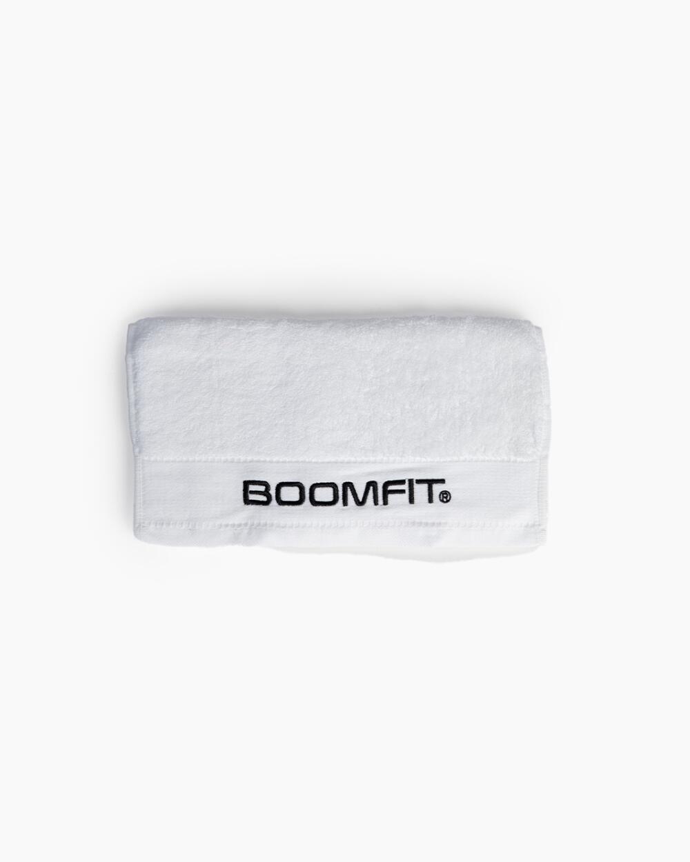 Asciugamano da palestra bianca piccolo - BOOMFIT 2/4