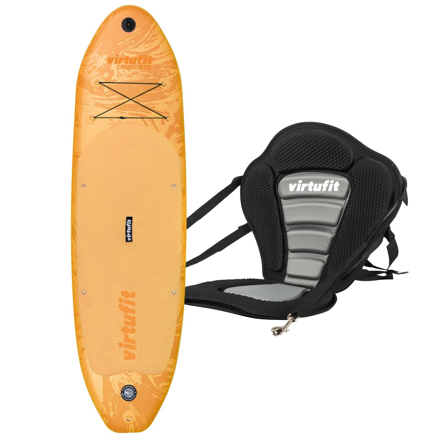 VirtuFit Supboard Cruiser 305 – Planche SUP Gonflable Avec Siège Kayak, Menthe, Accessoires Et Sac De Transport Inclus
