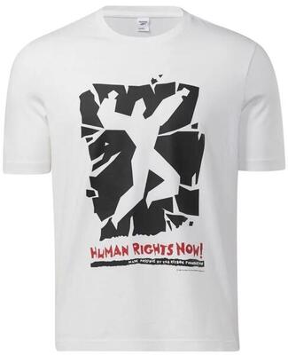Reebok human rights now t-shirt wit