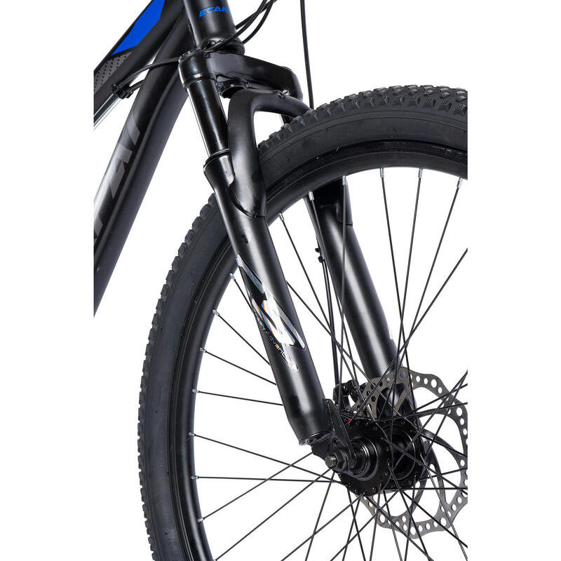 Bicicleta Velors Matador JSX2660, suspensie fata/spate, negru cu albastru