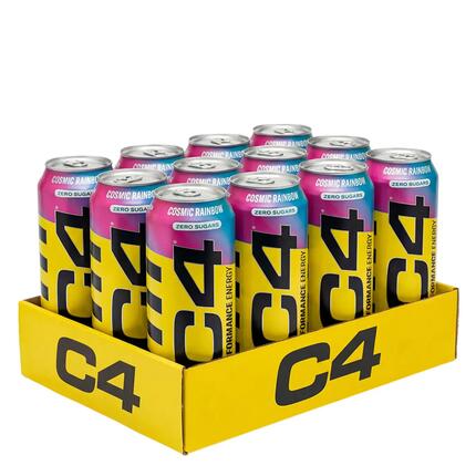 Boissons énergétiques | Pack C4 Energy Drink (12x500ml) | Cosmic Rainbow