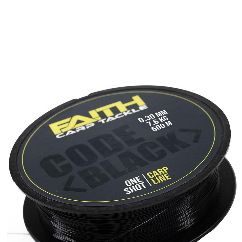 Code Black Karpfenschnur 500m 0,30mm 7,6kg sinkend 5/7