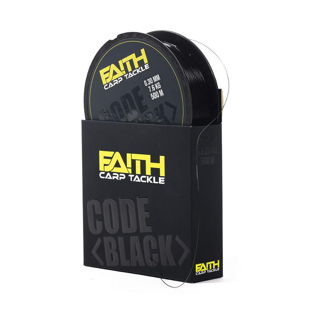 Code Black Karpfenschnur 500m 0,30mm 7,6kg sinkend 1/7