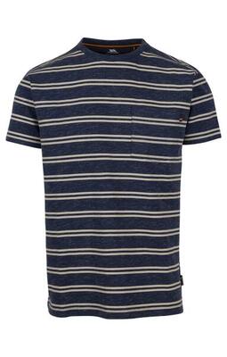 Trespass vellore- heren casual bedrukte t-shirt marineblauw