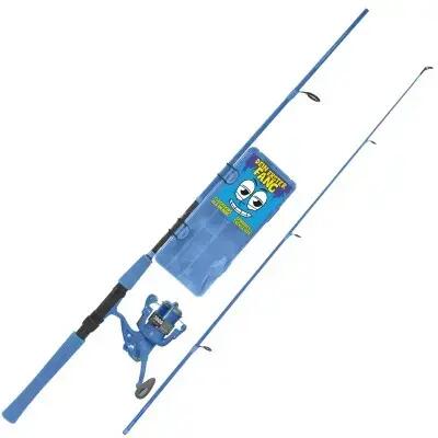 Complete Spinning Rod Set Blue with Light Up Reel