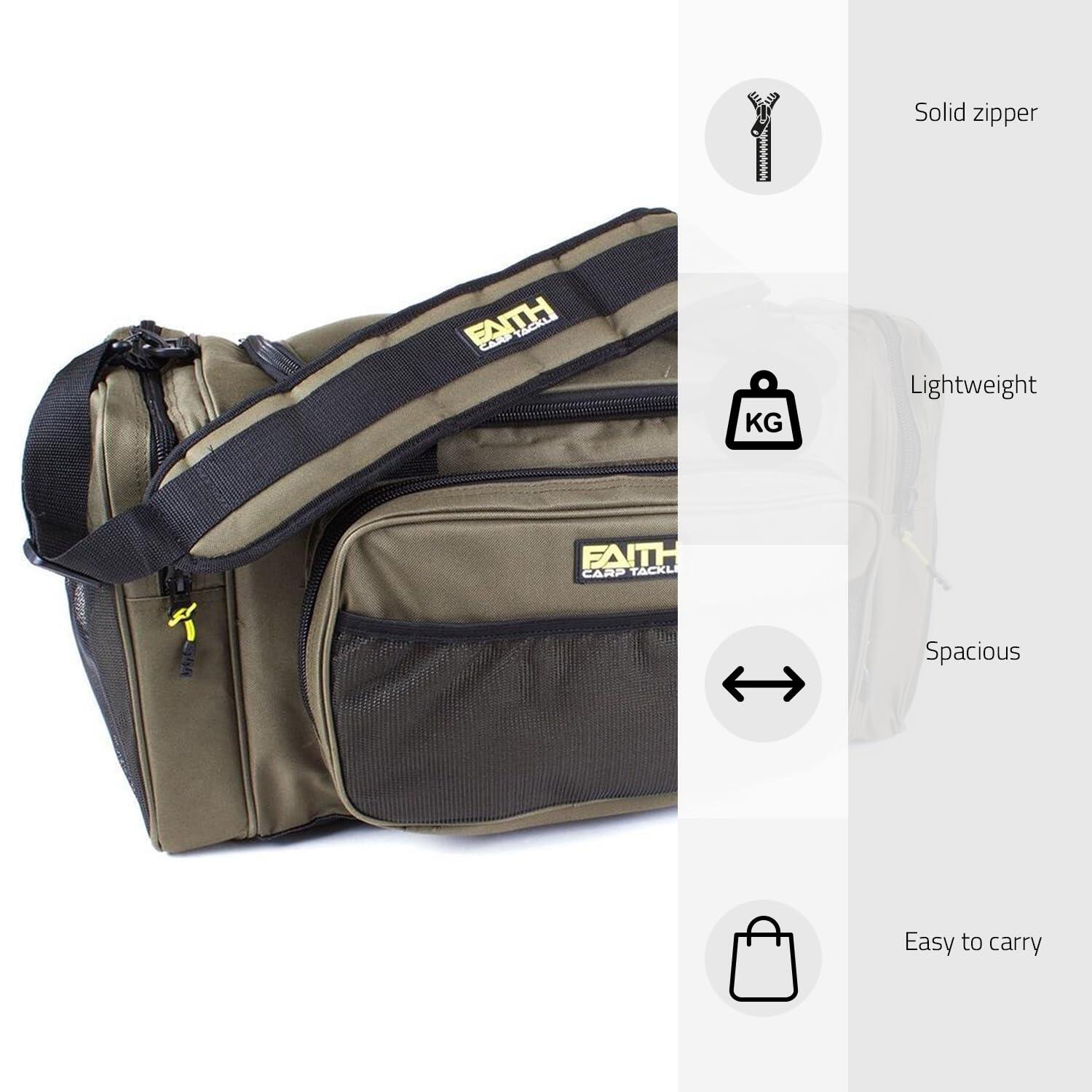 Utility Bag Karpfentasche Grün 600D mit Schultergurt 6/6