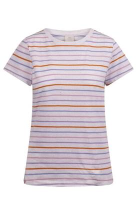 Trespass Michaela - T-shirt femme rayé blanc multicolore