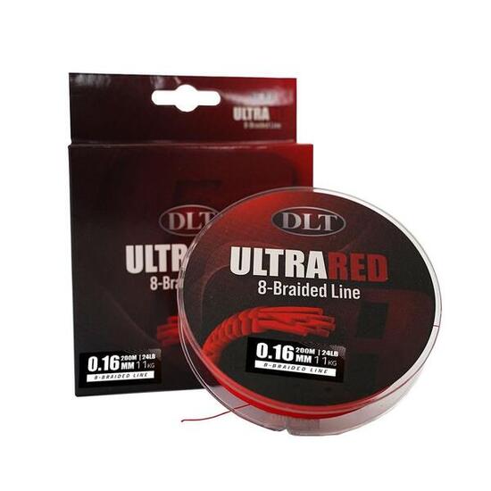 UltraRed-8 tresse 200m 0.16mm souple sans élasticité