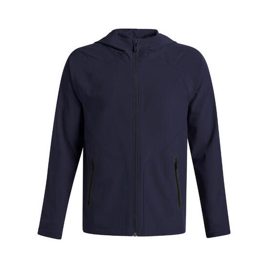 Fleecejacke für , mit Kapuze Kinder Grün