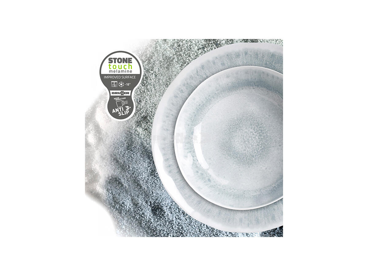 Brunner set de vajilla camping melamina 12 piezas midday pearl 4/7