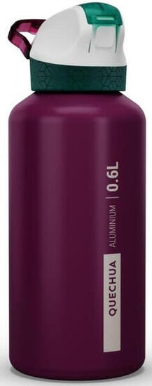 Bouteille en aluminium 0,6 L pour voyageurs - Durable et pratique