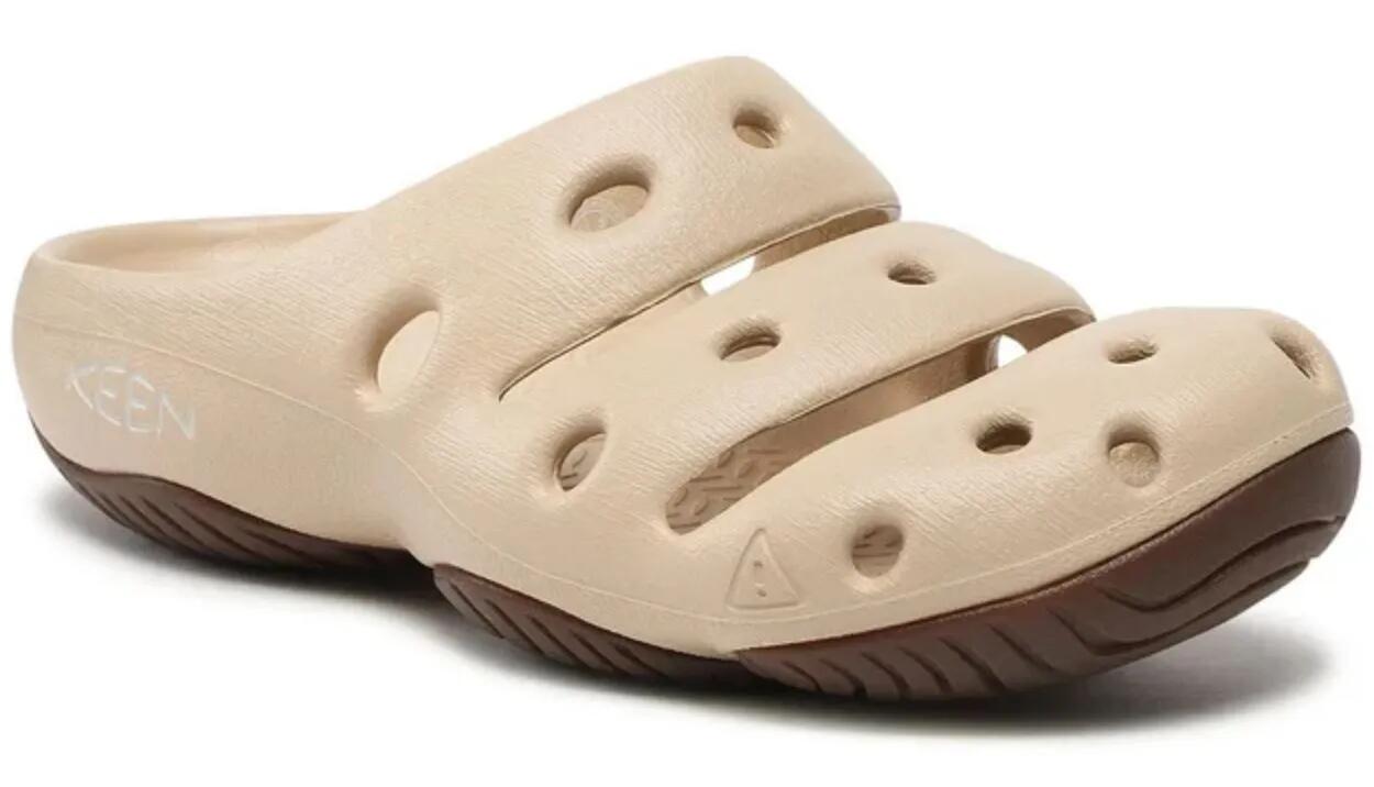 Zapatillas abiertas Keen Yogui W para mujer Safari/Silver Birch 1/1