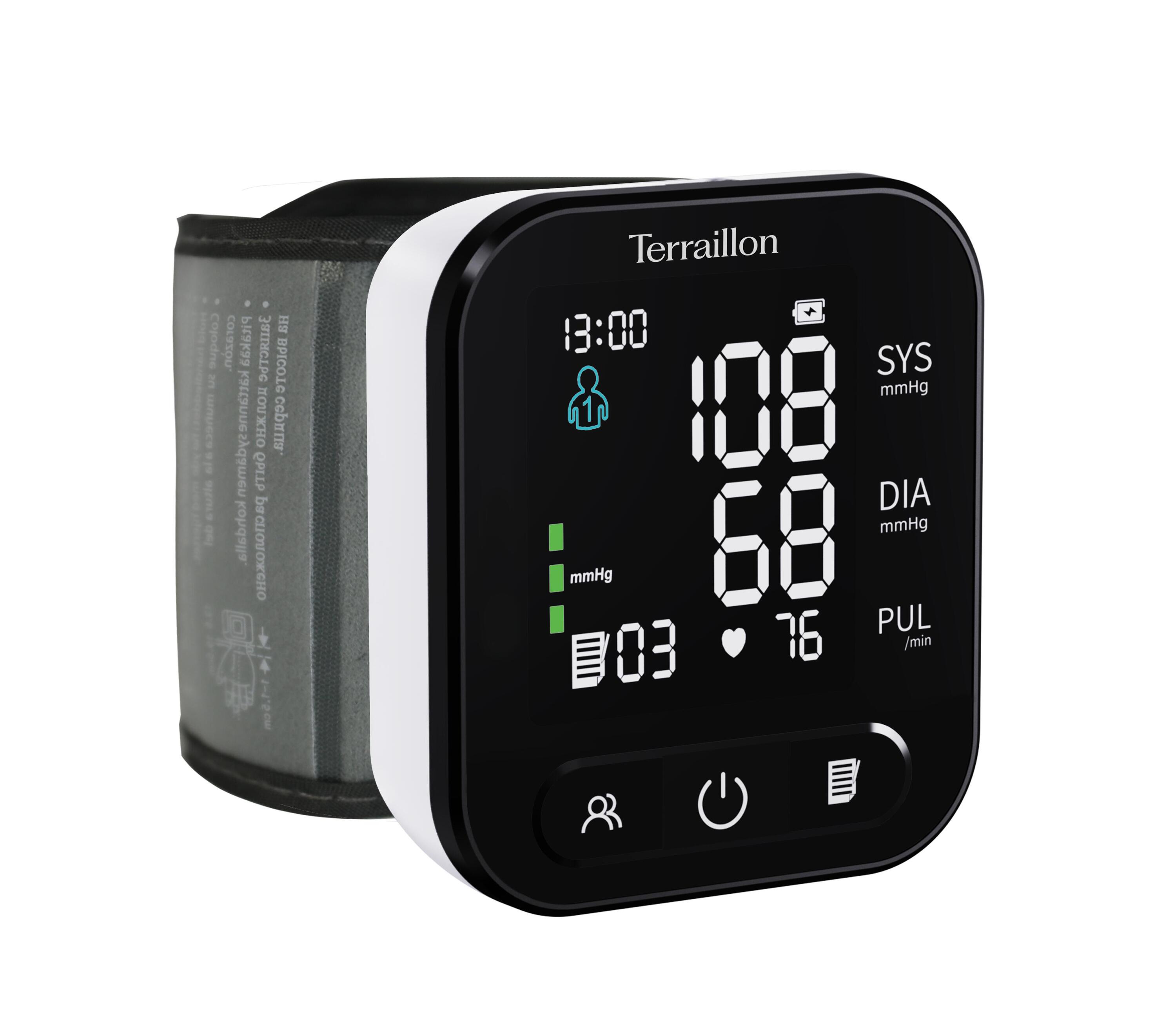 Tensiomètre Poignet ajustable (13,5 à 19,5 Cm), Ecran LED pour un suivi optimal. 1/4